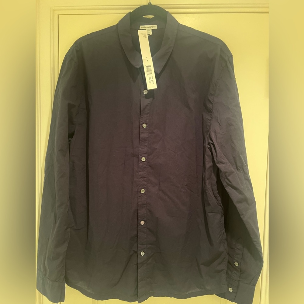 James Perse MLC3408 standard shirt, new with tag in color Deep